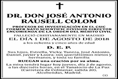 José Antonio Rausell Colom